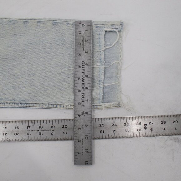 Rag & Bone Jeans Womens 30 Nina High Rise Shorty Cigarette Raw Mica Button Fly - Picture 8 of 13